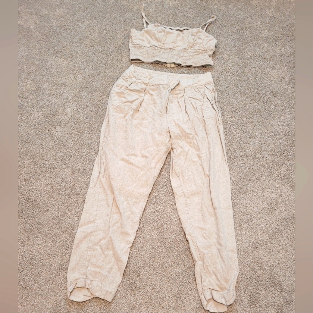 Emery Rose Linen & Viscose Outfit Size Large